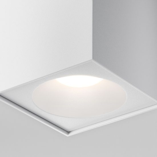 Maytoni zoom faretto da bagno per soffitto ip54 moderno cubico bianco