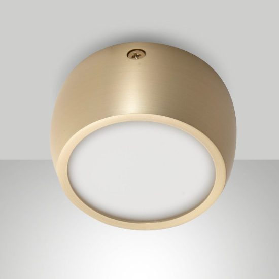 Fabas luce vasto faretto da soffitto led 7w cct 2700k 4000k ottone satinato per cucina