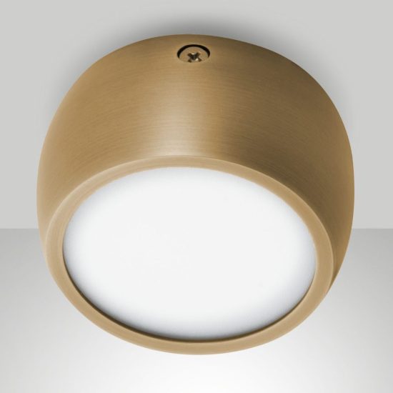 Fabas luce vasto faretto bronzo satinato per cucina da soffitto led 7w cct 2700k 4000k