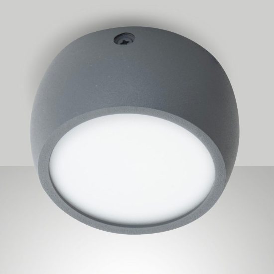 Fabas luce vasto faretto antracite per cucina da soffitto led 7w cct 2700k 3000k 4000k