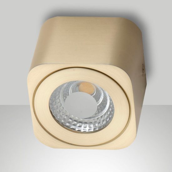 Fabas faretto da soffitto palmi ottone satinato led 6w cct 2700k 3000k 4000k