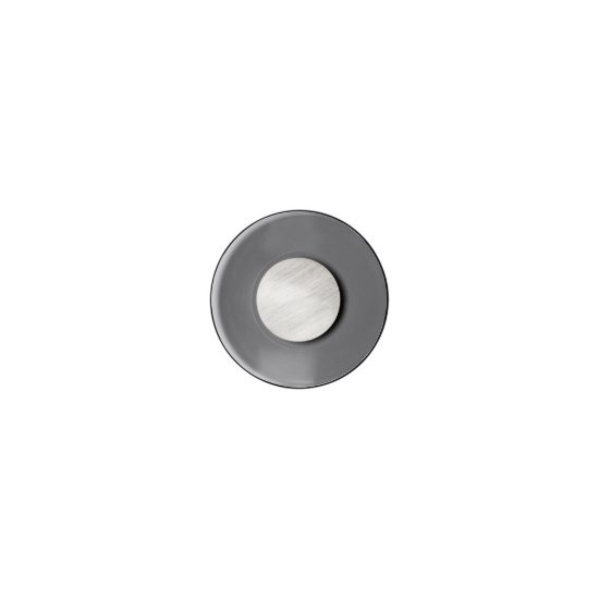 Applique da parete per soggiorno fume e nichel foggy led 17w 3000k