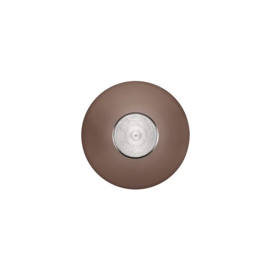Applique led 7w 3000k dimmerabile marrone scuro e nichel foggy per comodino camera da letto