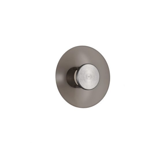Applique led 7w 3000k dimmerabile marrone scuro e nichel foggy per comodino camera da letto