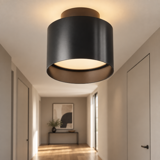 Planet maytoni faretto moderno nero da soffitto led 12w 3000k