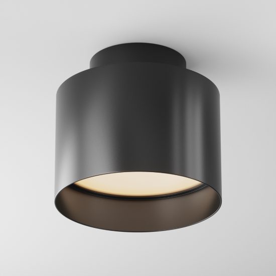 Planet maytoni faretto moderno nero da soffitto led 12w 3000k