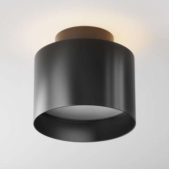 Planet maytoni faretto moderno nero da soffitto led 12w 3000k