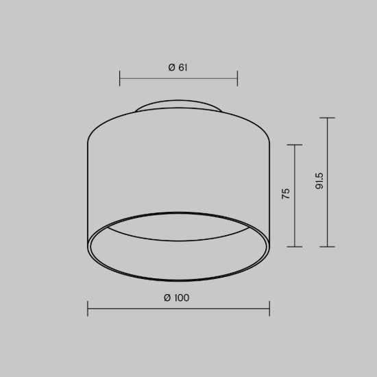 Planet maytoni faretto moderno nero da soffitto led 12w 3000k
