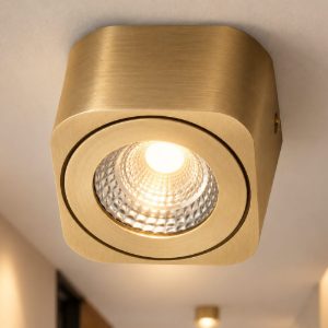 Fabas luce palmi faretto bronzo satinato per cucina da soffitto led 6w cct 2700k 4000k