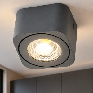 Fabas palmi faretto antracite per cucina da soffitto led 6w cct 2700k 3000k 4000k