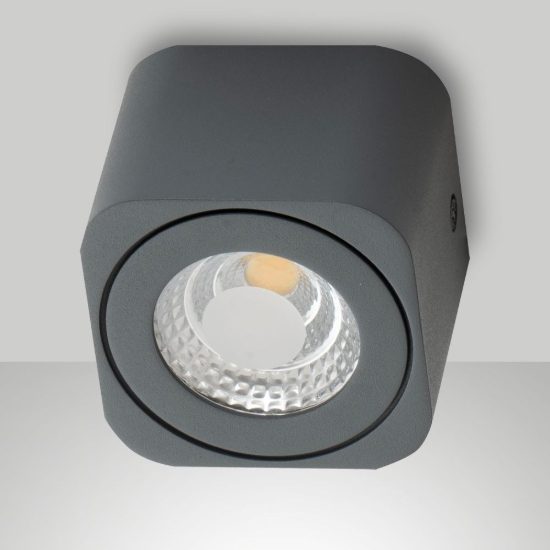 Fabas palmi faretto antracite per cucina da soffitto led 6w cct 2700k 3000k 4000k