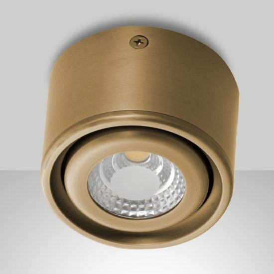 Fabas anzio faretto da soffitto bronzo per cucina led 6w cct 2700k 3000k 4000k orientabile