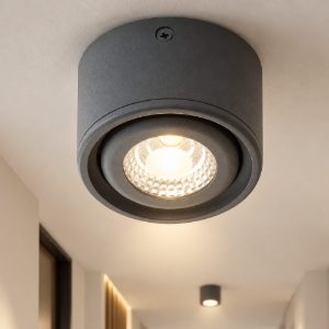 Fabas faretto da soffitto anzio antracite led 6w cct 2700k 3000k 4000k orientabile