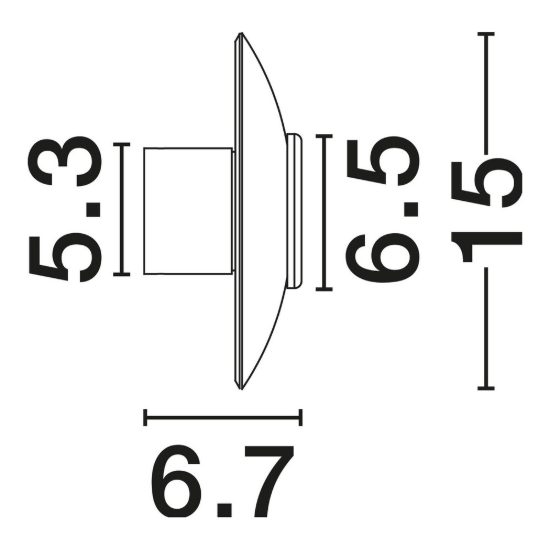 Applique per soggiorno fume e nichel foggy led 7w 3000k dimmerabile