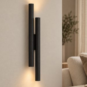 Maytoni calipso applique design moderno nera led 24w 2700k