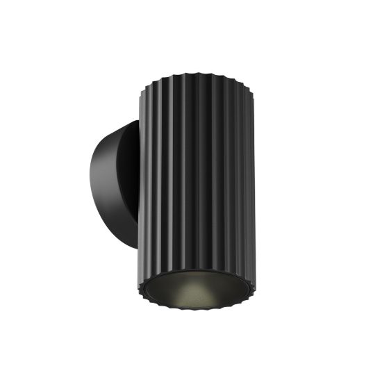 Maytoni calipso applique moderna nera da parete 10cm