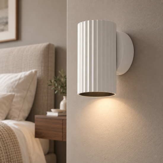 Maytoni calipso applique da parete 10cm per soggiorno moderno bianco