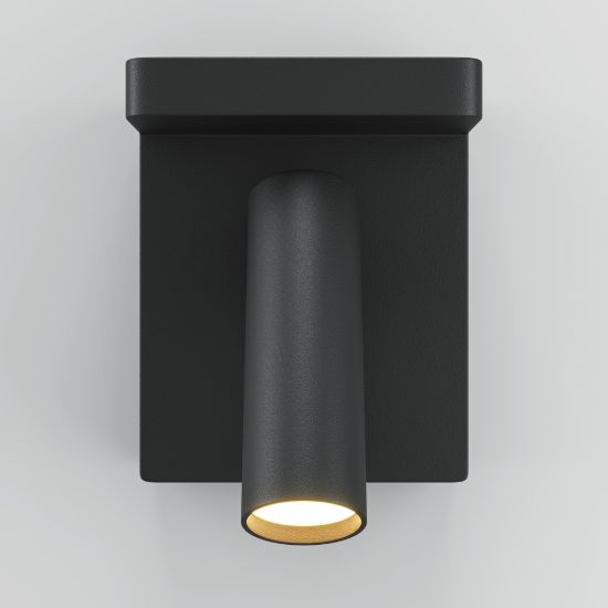 Maytoni aron applique per comodino camera da letto nera led 2700k dimmerabile