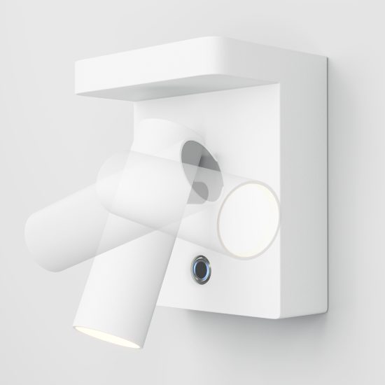 Applique per comodino led 2700k dimmerabile bianca maytoni aron