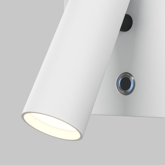 Applique per comodino led 2700k dimmerabile bianca maytoni aron