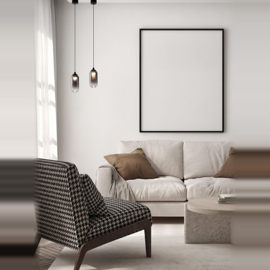 Lampada per cucina moderna goccia nero vetro a sospensione led 6w 3000k