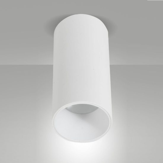 Fabas faretto da soffitto ray cilindro bianco led 15w 3000k