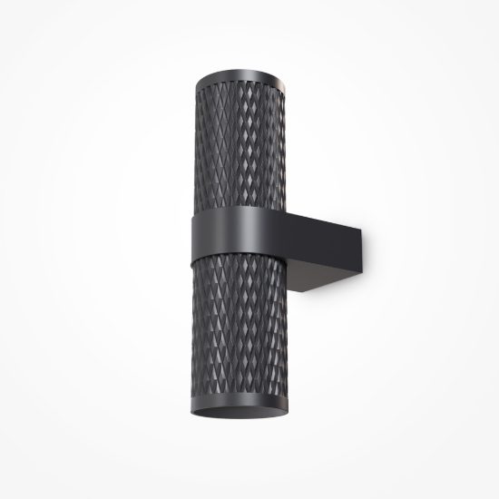 Maytoni focus design applique design moderno nero doppio fascio di luce