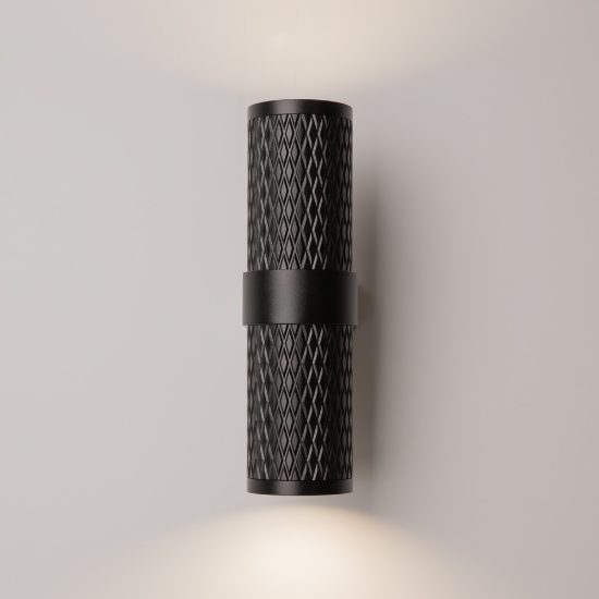 Maytoni focus design applique design moderno nero doppio fascio di luce