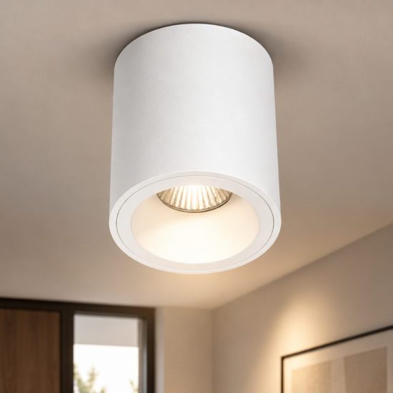 Fabas faretto da soffitto guamo cilindro bianco