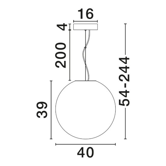 Lampadario a sospensione led 11w 3000k dimmerabile per soggiorno moderno bianco vetro