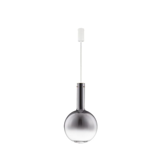 Lampadario a sospensione led 8w 3000k dimmerabile per cucina oro bianco e grigio fume