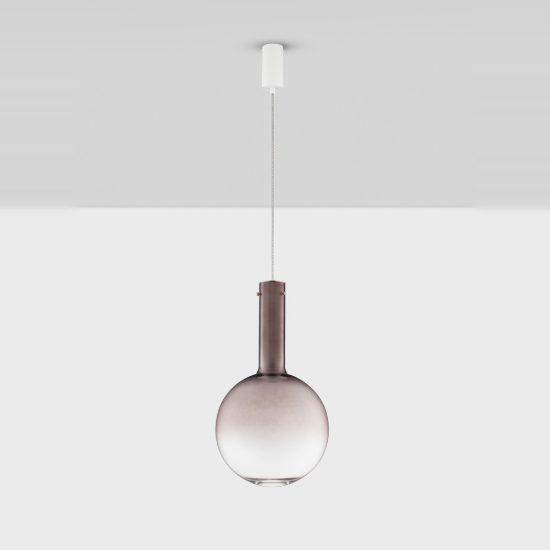 Lampadario led 8w 3000k dimmerabile a sospensione per cucina marrone oro e bianco