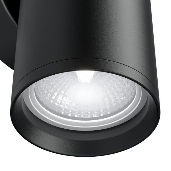 Applique da parete moderna nero maytoni focus s