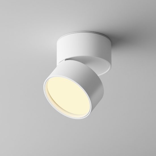 Maytoni onda faretto da soffitto led 12w 2700k orientabile bianco
