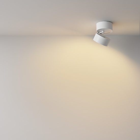 Maytoni onda faretto da soffitto led 12w 2700k orientabile bianco