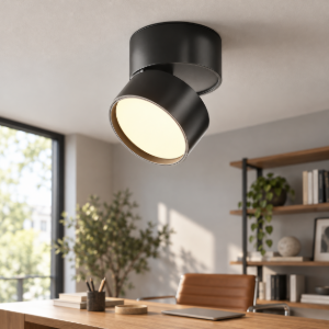 Onda maytoni faretto per cucina nero da soffitto led 12w 3000k orientabile
