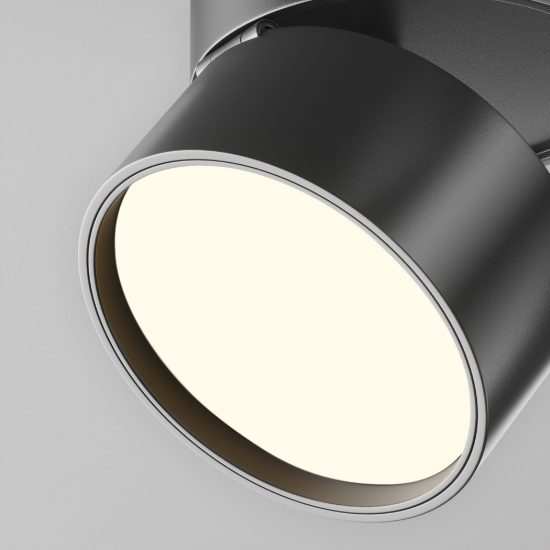 Onda maytoni faretto per cucina nero da soffitto led 12w 3000k orientabile