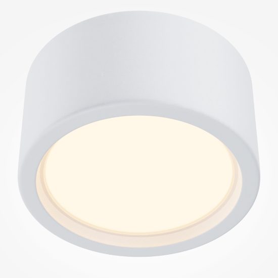 Faretto da esterno soffitto led 3000k ip44 moderno bianco maytoni hydra