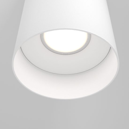 Slim maytoni faretto da soffitto gu10 per cucina moderno cilindro bianco