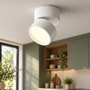 Maytoni onda faretto da soffitto led 12w 3000k orientabile per cucina bianco