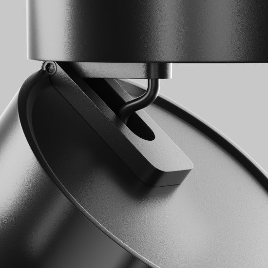 Maytoni onda faretto per cucina nero da soffitto led 18w 3000k orientabile