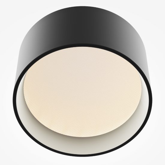 Maytoni vega faretto per corridoio moderno nero da soffitto led 12w 3000k