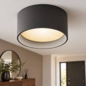 Faretto moderno nero da soffitto led 15w 3000k maytoni vega