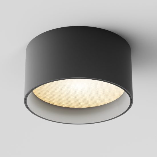 Faretto moderno nero da soffitto led 15w 3000k maytoni vega