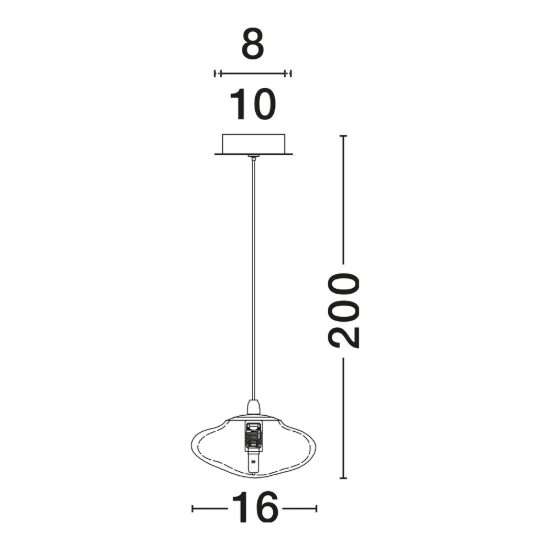 Lampada per comodino camera da letto a sospensione oro ottone vetro