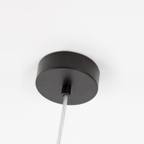 Lampadario 5 luci moderno a sospensione lineare oro ottone vetro per soggiorno