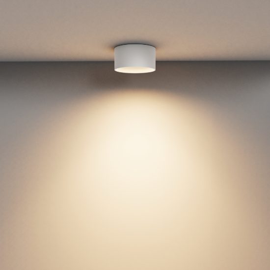 Vega maytoni faretto da soffitto led 15w 3000k moderno bianco rotondo