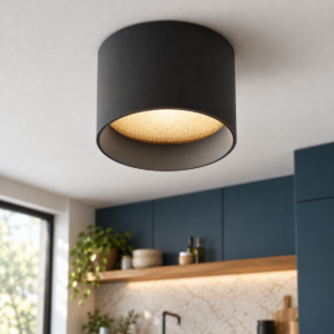Maytoni vega faretto da soffitto rotondo nero led 8w 3000k