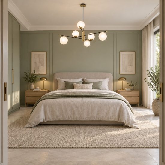 Lampadario per soggiorno contemporaneo nero oro e opale a sospensione 6 luci