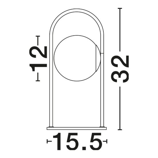 Lampada da comodino per camera da letto opale oro led 5w 3000k